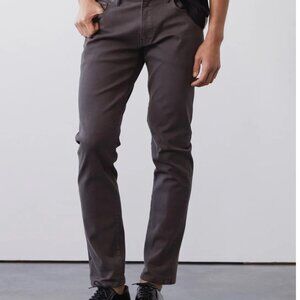 Slim Fit 5-Pocket Chino in Dark Granite